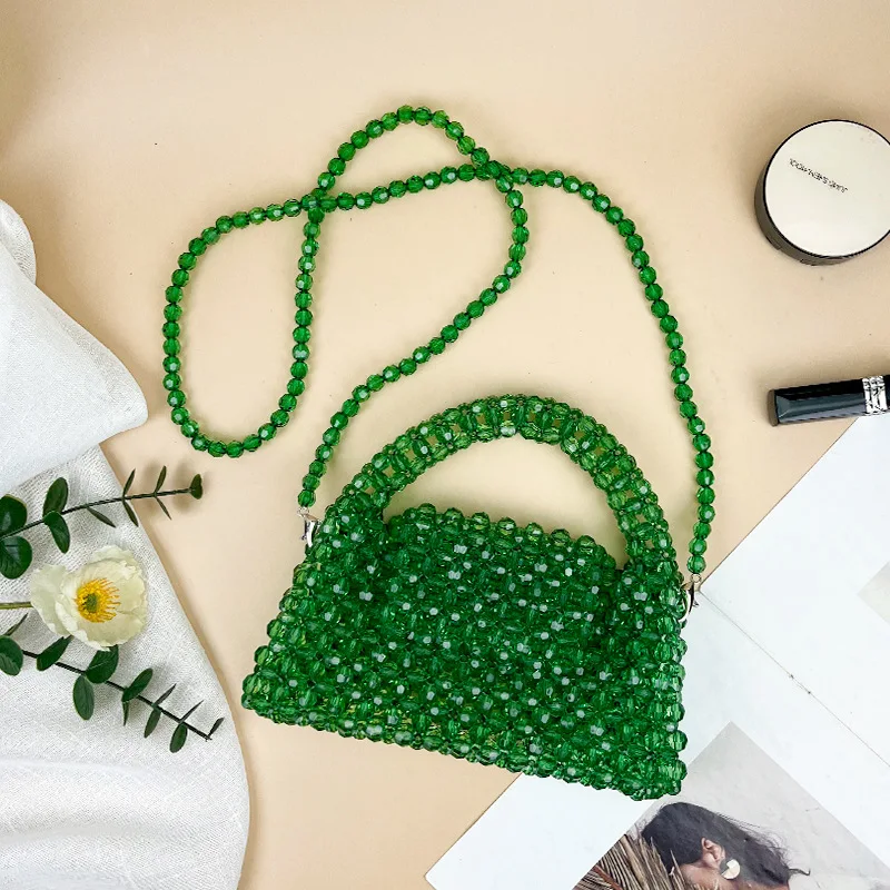 Handcrafted Acrylic Bead Bracelet Bag Women's Versatile Handheld Crossbody Bag Available in Multiple Colors for Parties
Handcrafted Acrylic Bead Bracelet Bag Women's Versatile Handheld Crossbody Bag Available in Multiple Colors for Parties