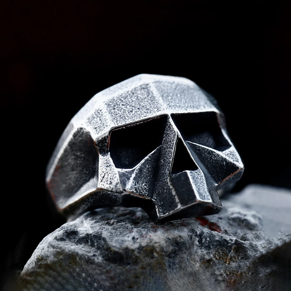 New Vintage Unique Design Skull Ring Punk 316L Stainless Steel Skeleton Rings Motorcycle Men's Amulet Jewelry Gift Wholesale
New Vintage Unique Design Skull Ring Punk 316L Stainless Steel Skeleton Rings Motorcycle Men's Amulet Jewelry Gift Wholesale