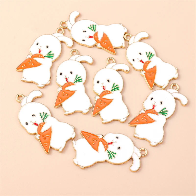 20pcs 17x33mm Cartoon Animal Charms Enamel Rabbit Eat Carrot Charms Pendants for Jewelry Making Necklace Earrings DIY Craft Gift
20pcs 17x33mm Cartoon Animal Charms Enamel Rabbit Eat Carrot Charms Pendants for Jewelry Making Necklace Earrings DIY Craft Gift