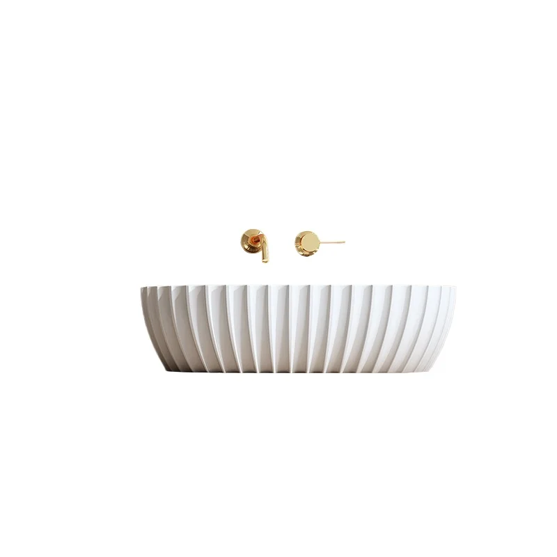 New household pure sub-high luxury Internet celebrity artificial stone table basin wash basin MR-A8875
New household pure sub-high luxury Internet celebrity artificial stone table basin wash basin MR-A8875