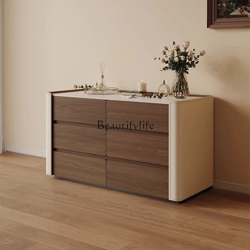 yj5 Modern simple saddle leather bedside solid wood storage cabinet
yj5 Modern simple saddle leather bedside solid wood storage cabinet