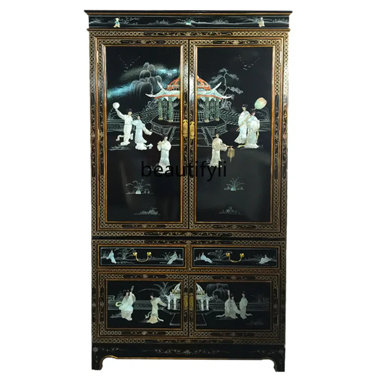 Solid Wood Shell Wardrobe Ming Qing Classical Furniture Storage Cabinet Piano Lacquer High-end Furniture
Solid Wood Shell Wardrobe Ming Qing Classical Furniture Storage Cabinet Piano Lacquer High-end Furniture