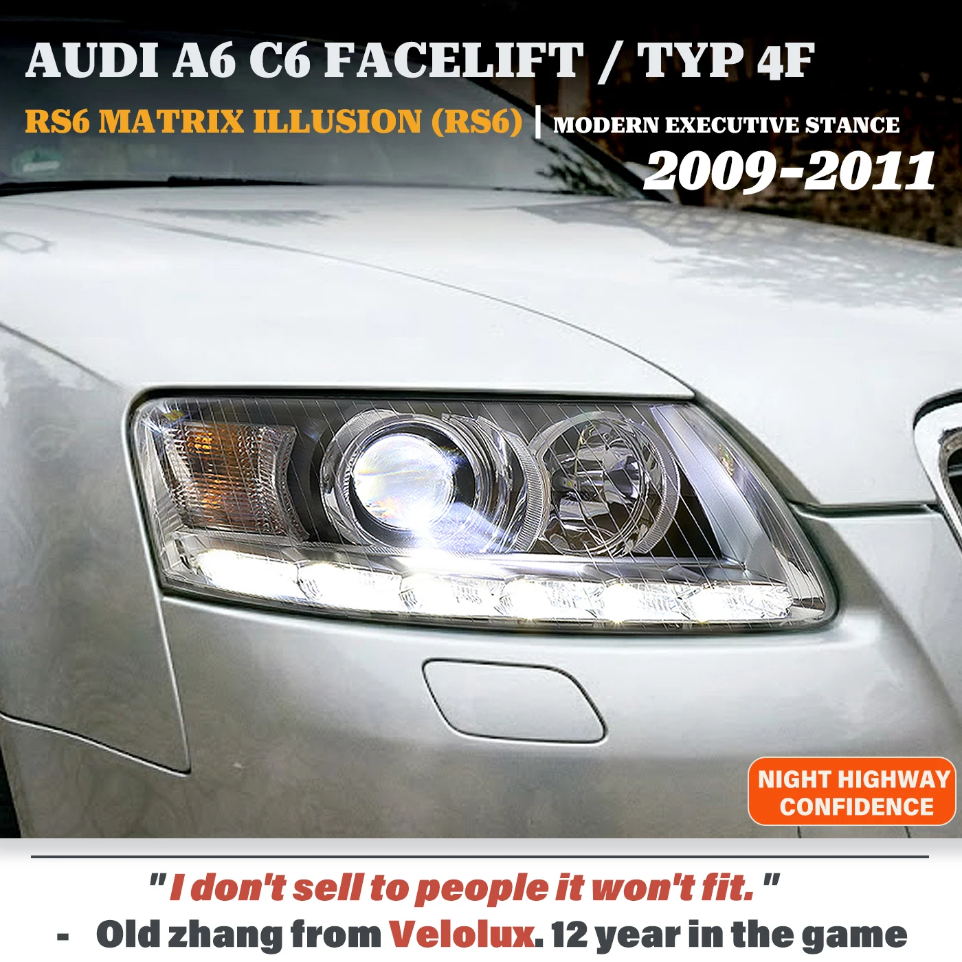For Audi A6 C6.5 Typ 4F 2009-2011 Head Light Assembly w/ Laser Projector Halogen Aux Front Lamps Direct Replacement LED DRL
For Audi A6 C6.5 Typ 4F 2009-2011 Head Light Assembly w/ Laser Projector Halogen Aux Front Lamps Direct Replacement LED DRL