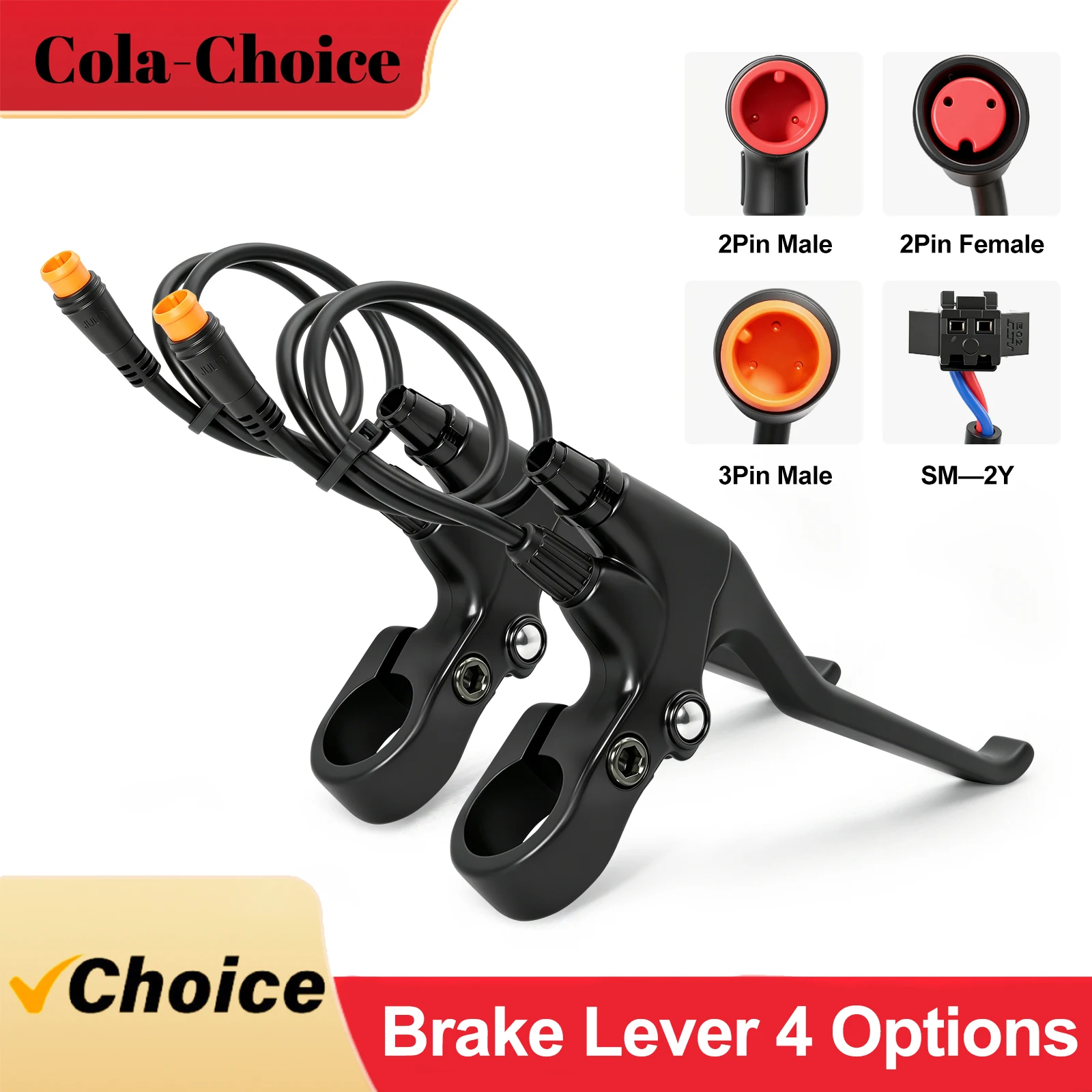EBIKE electric motorcycle, Left&Right power-off brake lever, M8 2PIN male-female connector; 3-pin male connector, SM connector.
EBIKE electric motorcycle, Left&Right power-off brake lever, M8 2PIN male-female connector; 3-pin male connector, SM connector.