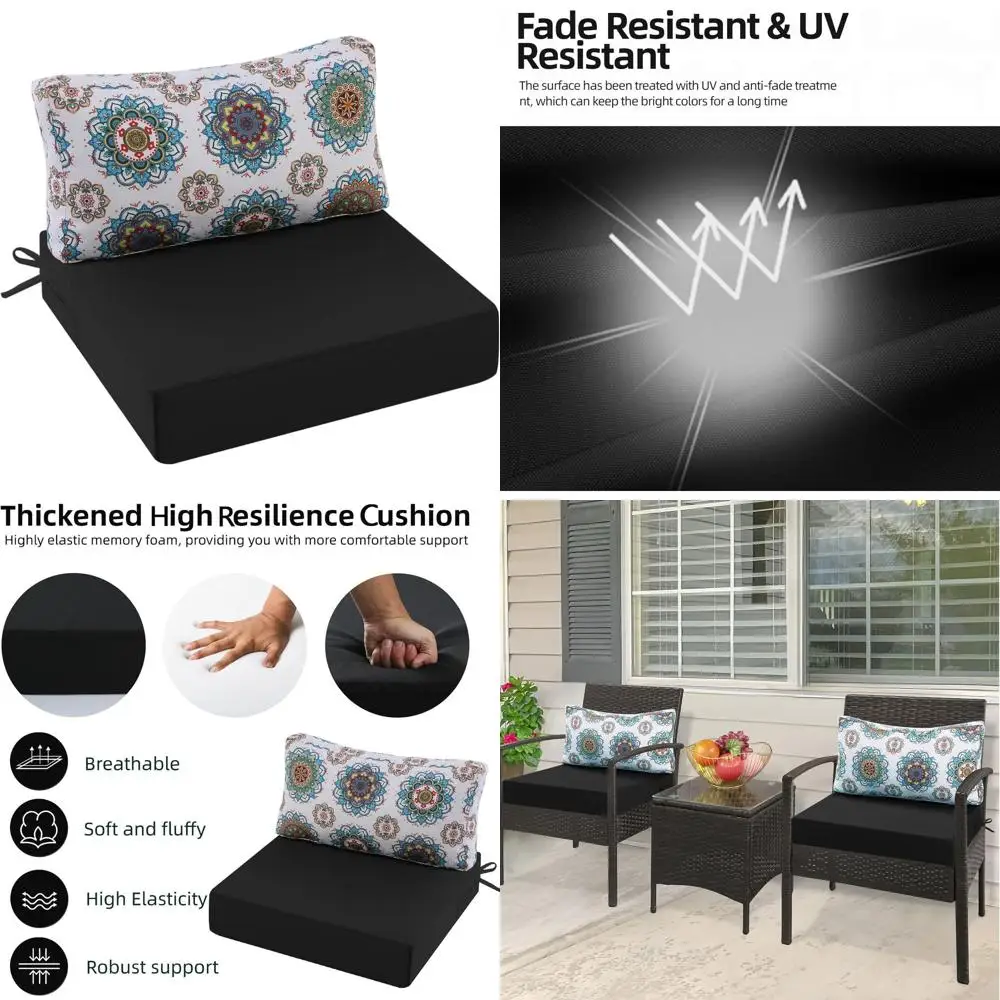Waterproof Outdoor Deep Seat Cushions for Patio Furniture, 28.5x28.5 Inch
Waterproof Outdoor Deep Seat Cushions for Patio Furniture, 28.5x28.5 Inch