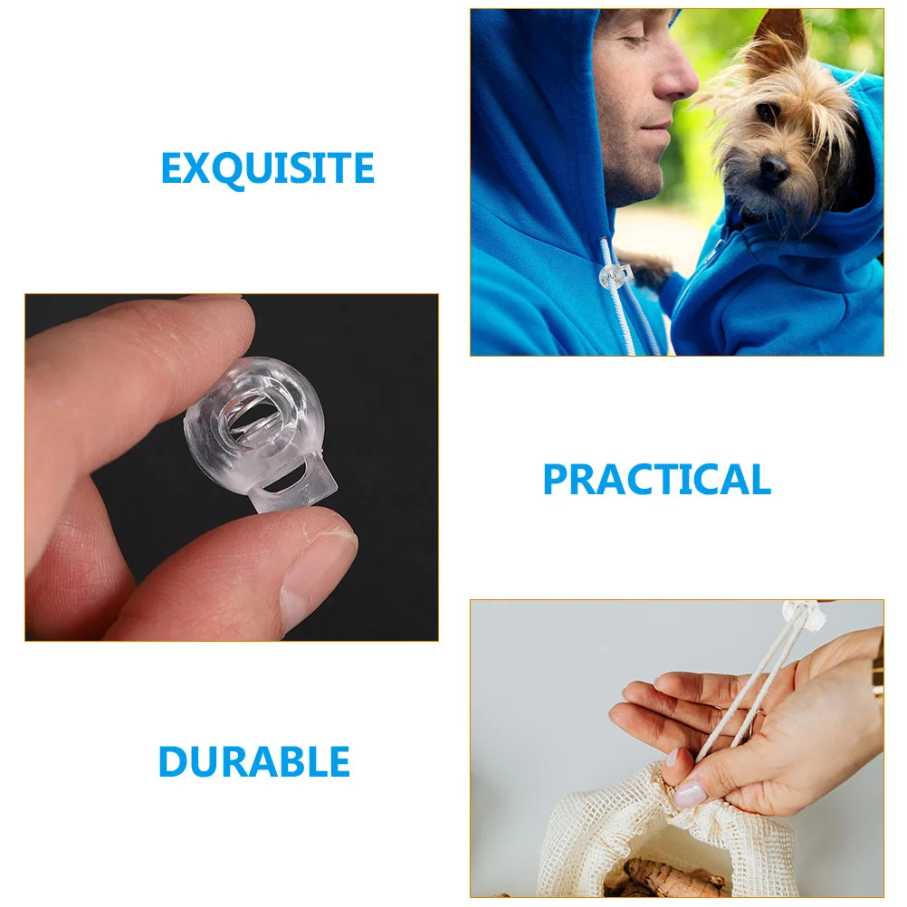 25Pcs Plastic Spring Cord Locks Transparent Adjustable Drawstring Stoppers for Clothing Mask Lanyards Pants Coat Accessories
25Pcs Plastic Spring Cord Locks Transparent Adjustable Drawstring Stoppers for Clothing Mask Lanyards Pants Coat Accessories