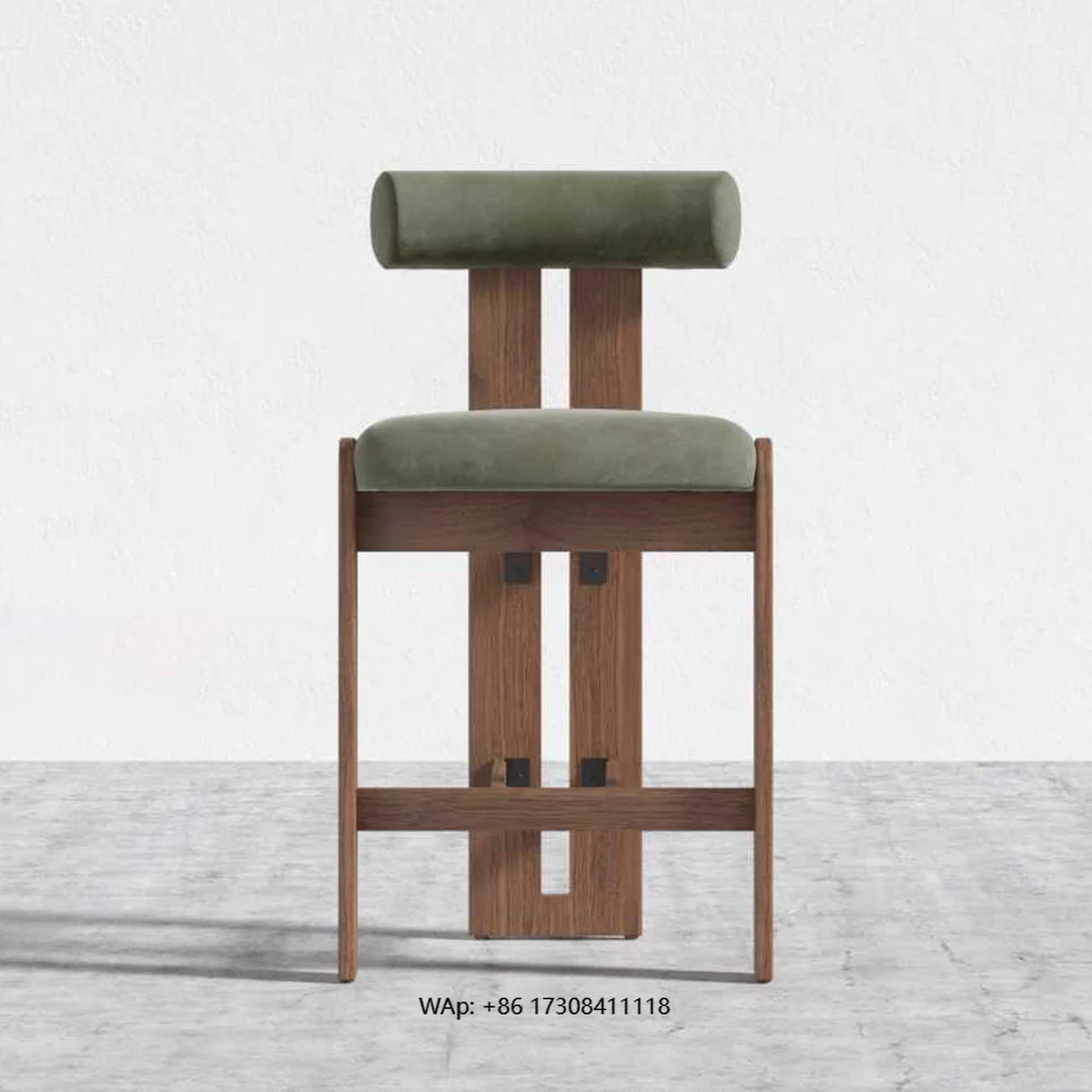 Modern Restaurant Furniture Wooden Fabric Bar Chairs with Backrests Bar Bench
Modern Restaurant Furniture Wooden Fabric Bar Chairs with Backrests Bar Bench