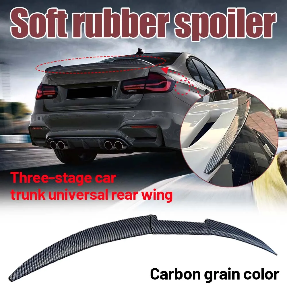 1Pc Car Modification Tail Wing Universal DIY Set Soft Three-section Combination Rear Lip Spoiler For Sedan SUV Black/carbon
1Pc Car Modification Tail Wing Universal DIY Set Soft Three-section Combination Rear Lip Spoiler For Sedan SUV Black/carbon