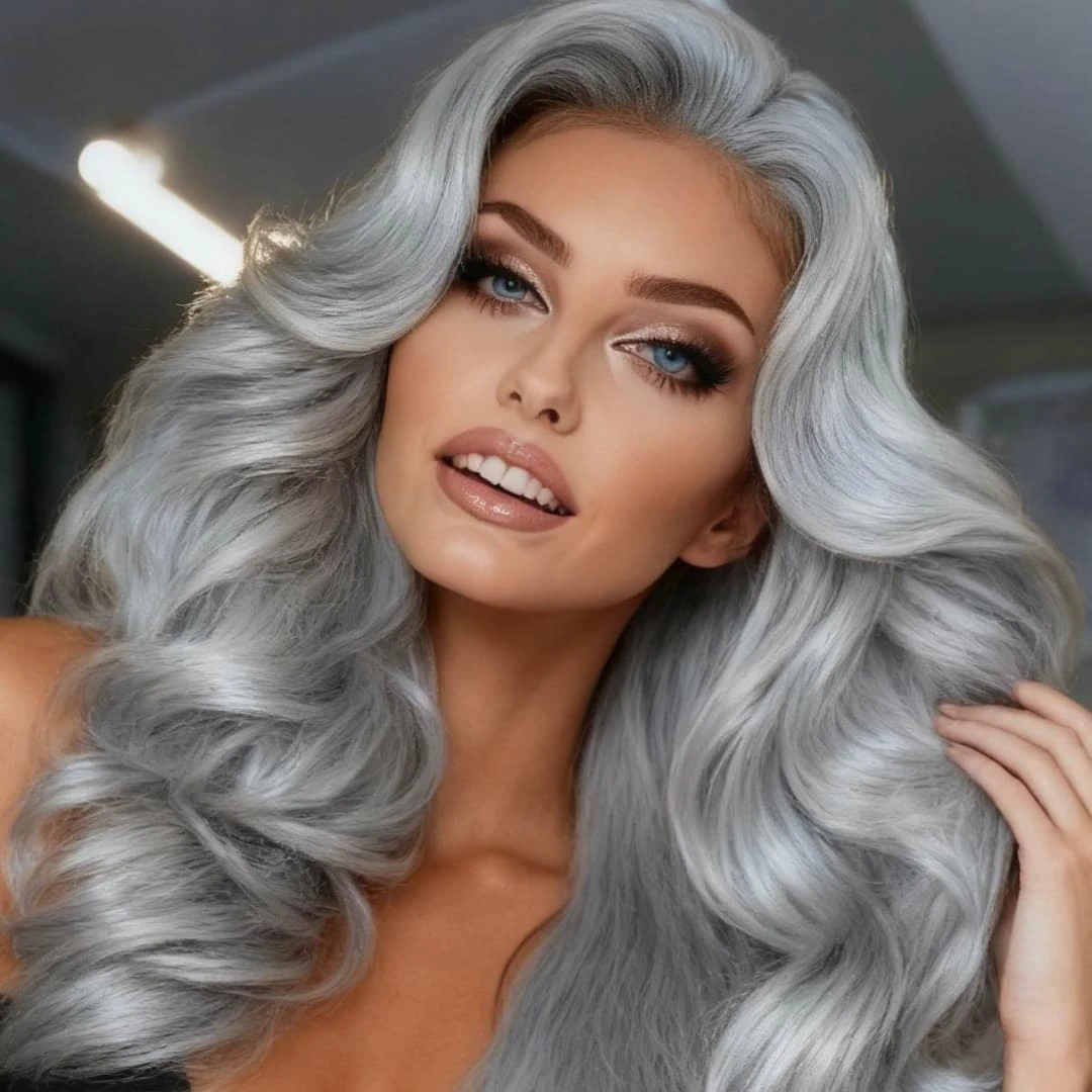 Синтетические серебристо-серые парики с кружевной передней частью 13x4 HD, парики с кружевным фронтом, плотность 250, для повседневной носки, вечеринок и косплея
Синтетические серебристо-серые парики с кружевной передней частью 13x4 HD, парики с кружевным фронтом, плотность 250, для повседневной носки, вечеринок и косплея