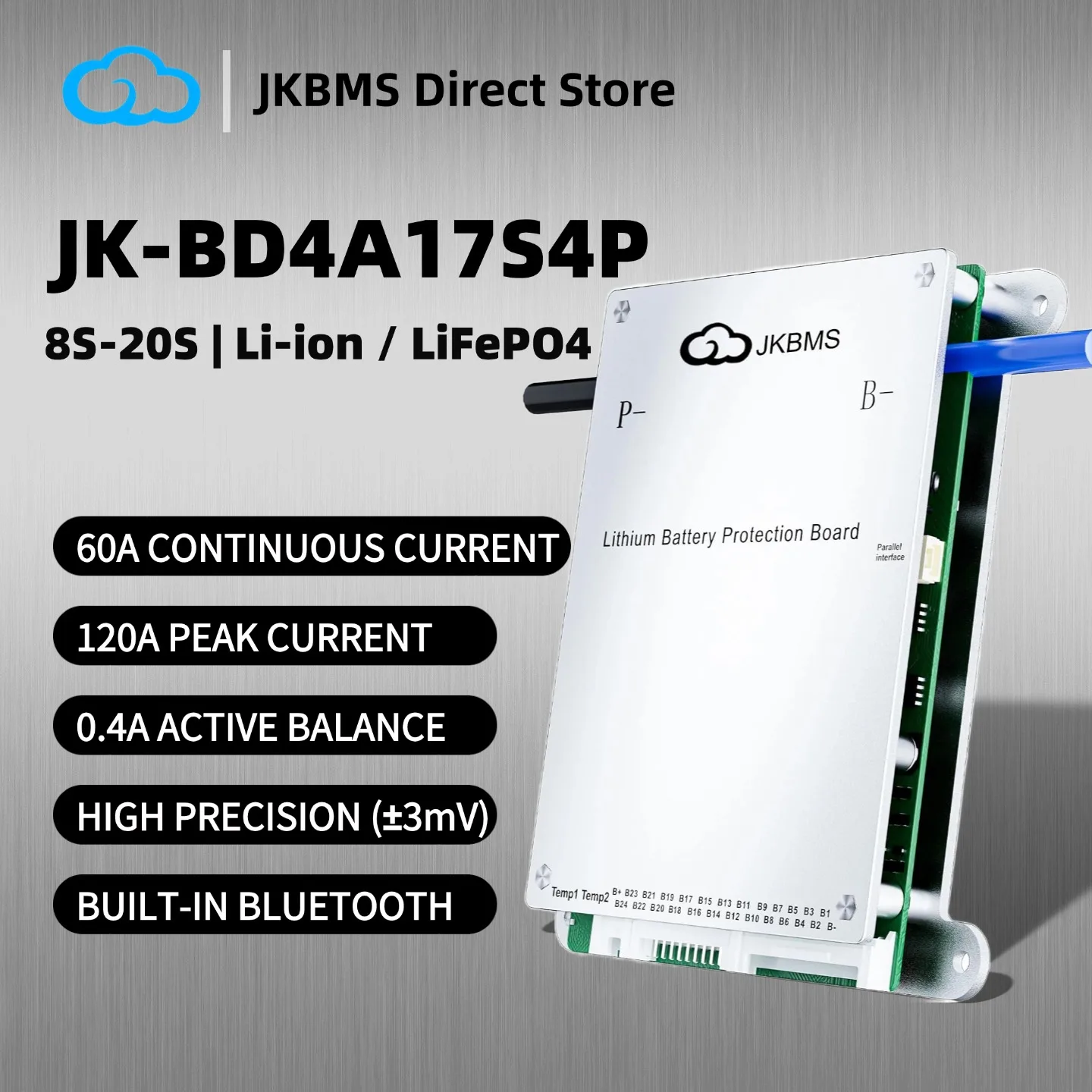 JIKONG JKBMS 4S 5S 6S 7S 8S 17S 20S 24S 12V 24V 48V Smart Active BMS 40A 60A 100A 150A 200A 300A Lifepo4 Li-Ion Lto JK-BD4A20S4P
JIKONG JKBMS 4S 5S 6S 7S 8S 17S 20S 24S 12V 24V 48V Smart Active BMS 40A 60A 100A 150A 200A 300A Lifepo4 Li-Ion Lto JK-BD4A20S4P