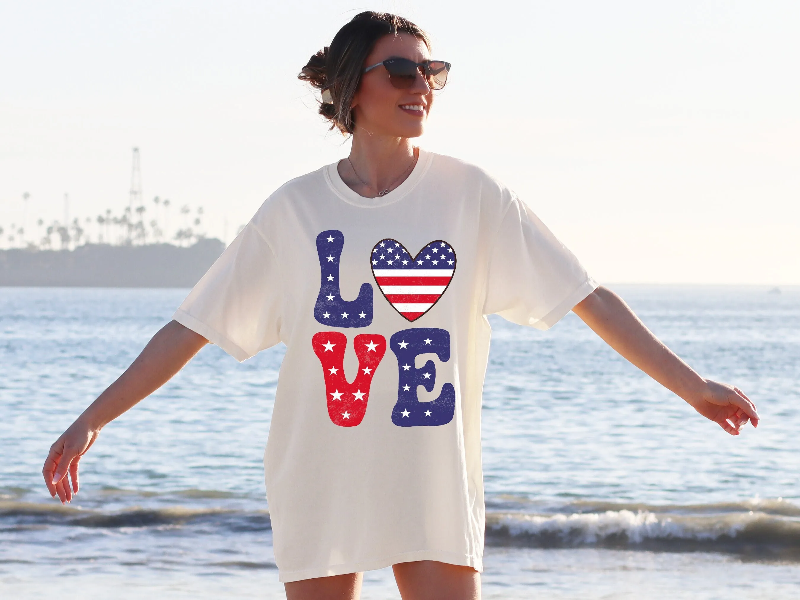 Retro Love Usa T Shirt 4Th Of July America American Women'S Fourth Comfort Colors
Retro Love Usa T Shirt 4Th Of July America American Women'S Fourth Comfort Colors
