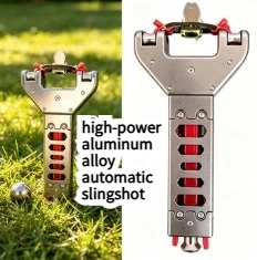 New CNC High-power Aluminum Alloy Automatic Slingshot High-precision Rapid Firing Slingshot Outdoor EDC Tool
New CNC High-power Aluminum Alloy Automatic Slingshot High-precision Rapid Firing Slingshot Outdoor EDC Tool