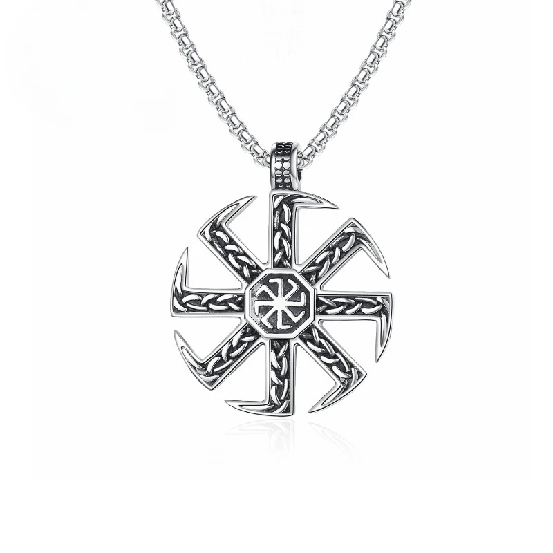 European and American titanium steel hip-hop style Slavic talisman pendant, hot sun couple necklace - birthday gift
European and American titanium steel hip-hop style Slavic talisman pendant, hot sun couple necklace - birthday gift