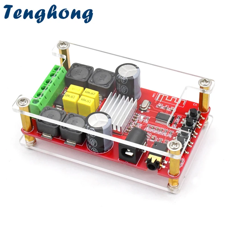 Tenghong 1pcs TPA3116D2 Bluetooth 5.0 Digital Power Amplifier Board 50W*2 Two Channel DC12-24V Power Amplificador Crystal Model
Tenghong 1pcs TPA3116D2 Bluetooth 5.0 Digital Power Amplifier Board 50W*2 Two Channel DC12-24V Power Amplificador Crystal Model