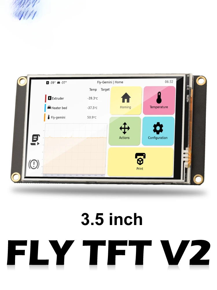 For Fly3d TFT V2 Color Screen Printer Accessories Pi V2, Raspberry PI 3B/4B SPI Klipper
For Fly3d TFT V2 Color Screen Printer Accessories Pi V2, Raspberry PI 3B/4B SPI Klipper