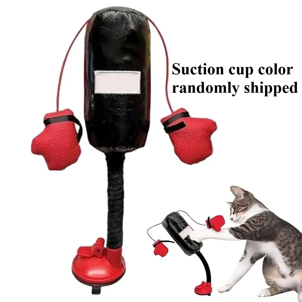 Cartoon Cat Punching Bag Toy with Boxing Gloves Suction Cup Indoor Toy for Kittens Adult Cats Random Color Shipped Pet Supplies
Cartoon Cat Punching Bag Toy with Boxing Gloves Suction Cup Indoor Toy for Kittens Adult Cats Random Color Shipped Pet Supplies