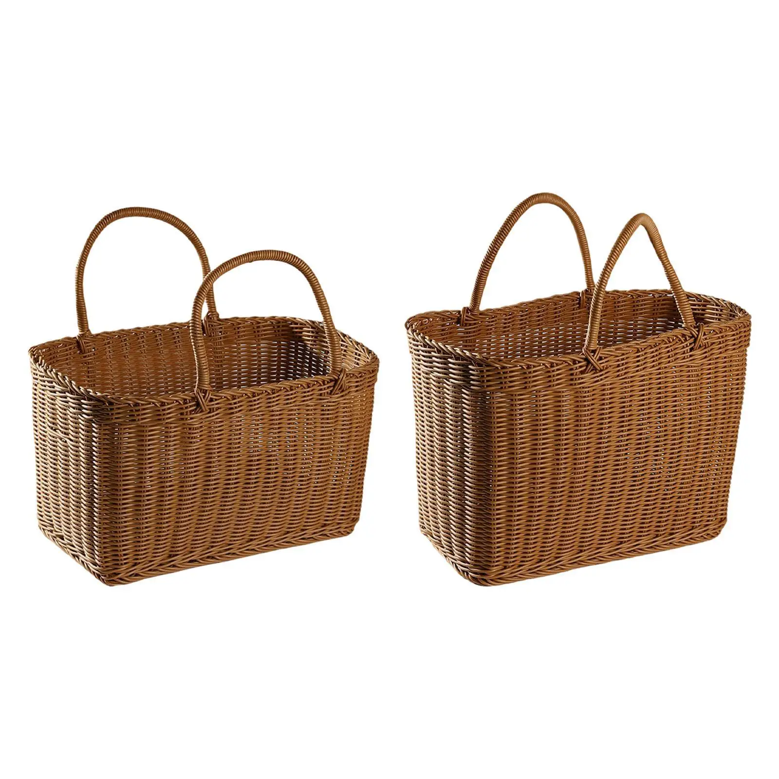 Handwoven Basket with Handle Woven Picnic Basket Toiletries Holder Market Basket Shopping Basket for Weddings Proposals Party
Handwoven Basket with Handle Woven Picnic Basket Toiletries Holder Market Basket Shopping Basket for Weddings Proposals Party