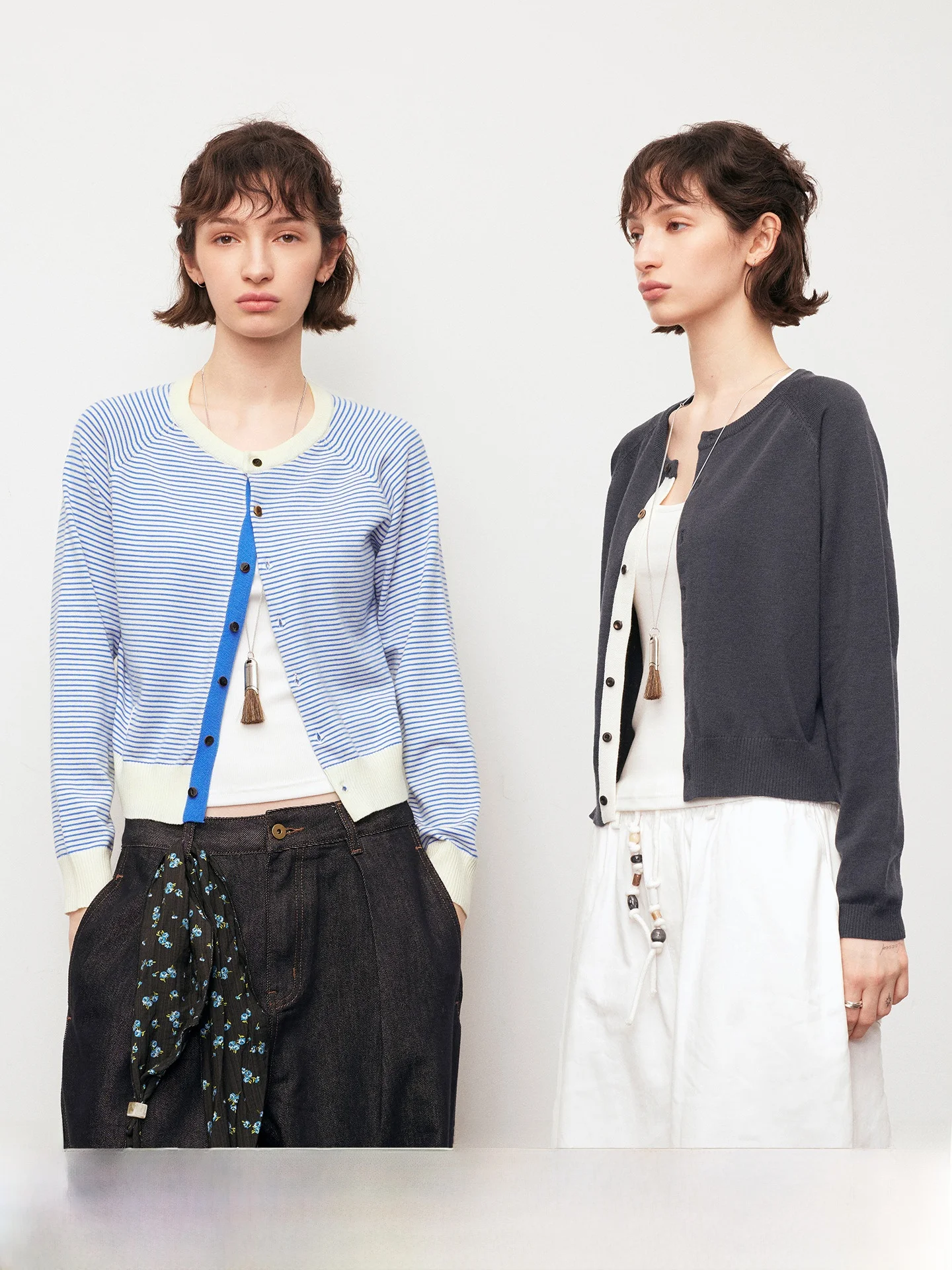 Classic Wool Blend round Ne Open Cardigan Knitted Outerwear Skin-friendly Split Color Design Commute Sle Autumn Outerwear
Classic Wool Blend round Ne Open Cardigan Knitted Outerwear Skin-friendly Split Color Design Commute Sle Autumn Outerwear