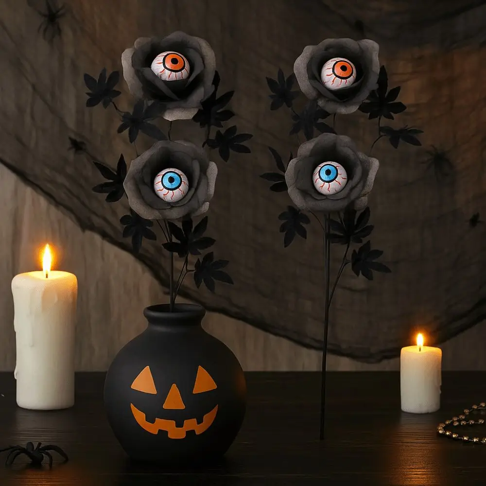 Creative Unique Eyeball Fake Flower Simulation Handmade Artificial False Flowers Scary Halloween Flowers Decorative Props
Creative Unique Eyeball Fake Flower Simulation Handmade Artificial False Flowers Scary Halloween Flowers Decorative Props