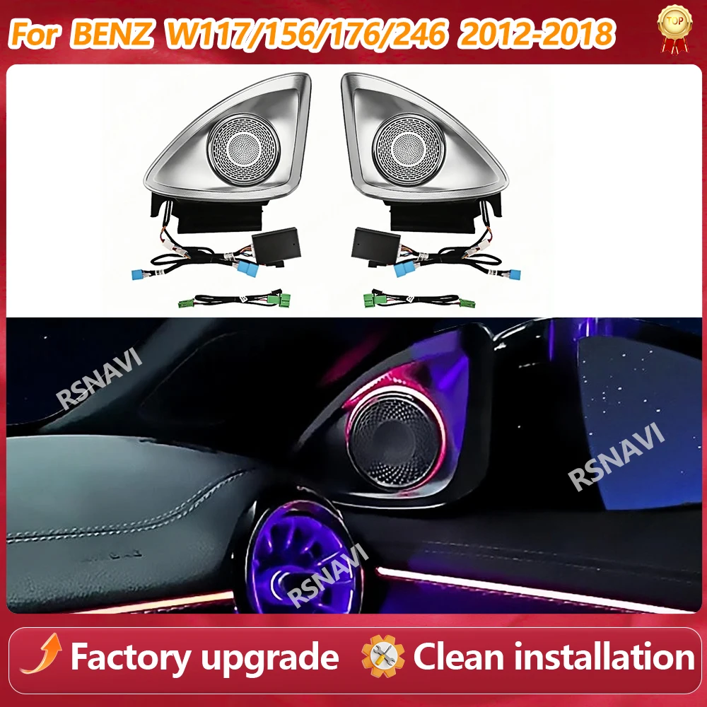 64 Colours 4D Speaker Ambient Light For Mercedes Benz W177 X247 GLA GLB A Class 2012-2018 4D Rotating Tweeter Speaker Upgrade
64 Colours 4D Speaker Ambient Light For Mercedes Benz W177 X247 GLA GLB A Class 2012-2018 4D Rotating Tweeter Speaker Upgrade
