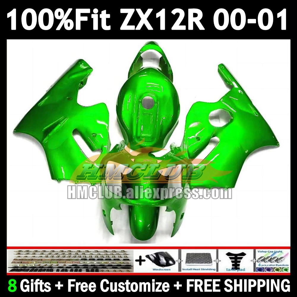 OEM Fairing For KAWASAKI NINJA ZX1200 ZX 12 R 1200 12R light green 176No.125 1200CC ZX-12R ZX12R 00 01 2000 2001 Injection Body
OEM Fairing For KAWASAKI NINJA ZX1200 ZX 12 R 1200 12R light green 176No.125 1200CC ZX-12R ZX12R 00 01 2000 2001 Injection Body