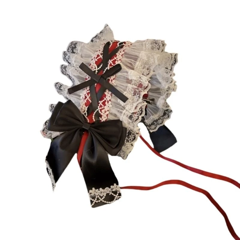 652F Sweet Cosplay Headband with Ribbon and Ruffled Lace Stylish Hair Band Accessories Elegant Costume Accessory
652F Sweet Cosplay Headband with Ribbon and Ruffled Lace Stylish Hair Band Accessories Elegant Costume Accessory
