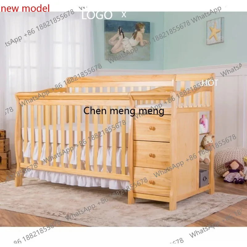 Adjustable Portable Wooden Baby Crib Cot Vendor Wholesale Solid Wood Toddler House Bed Folding Cot
Adjustable Portable Wooden Baby Crib Cot Vendor Wholesale Solid Wood Toddler House Bed Folding Cot