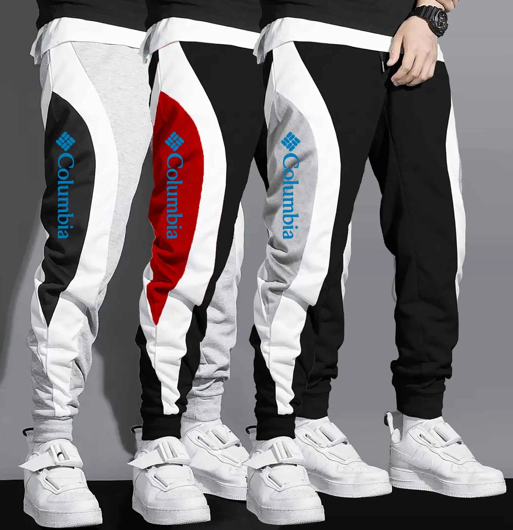 Men'S Casual Color Block Joggers - Loose Fit, Elastic Waistband, Drawstring, Pockets, All-Season Comfort, Black & White Striped
Men'S Casual Color Block Joggers - Loose Fit, Elastic Waistband, Drawstring, Pockets, All-Season Comfort, Black & White Striped