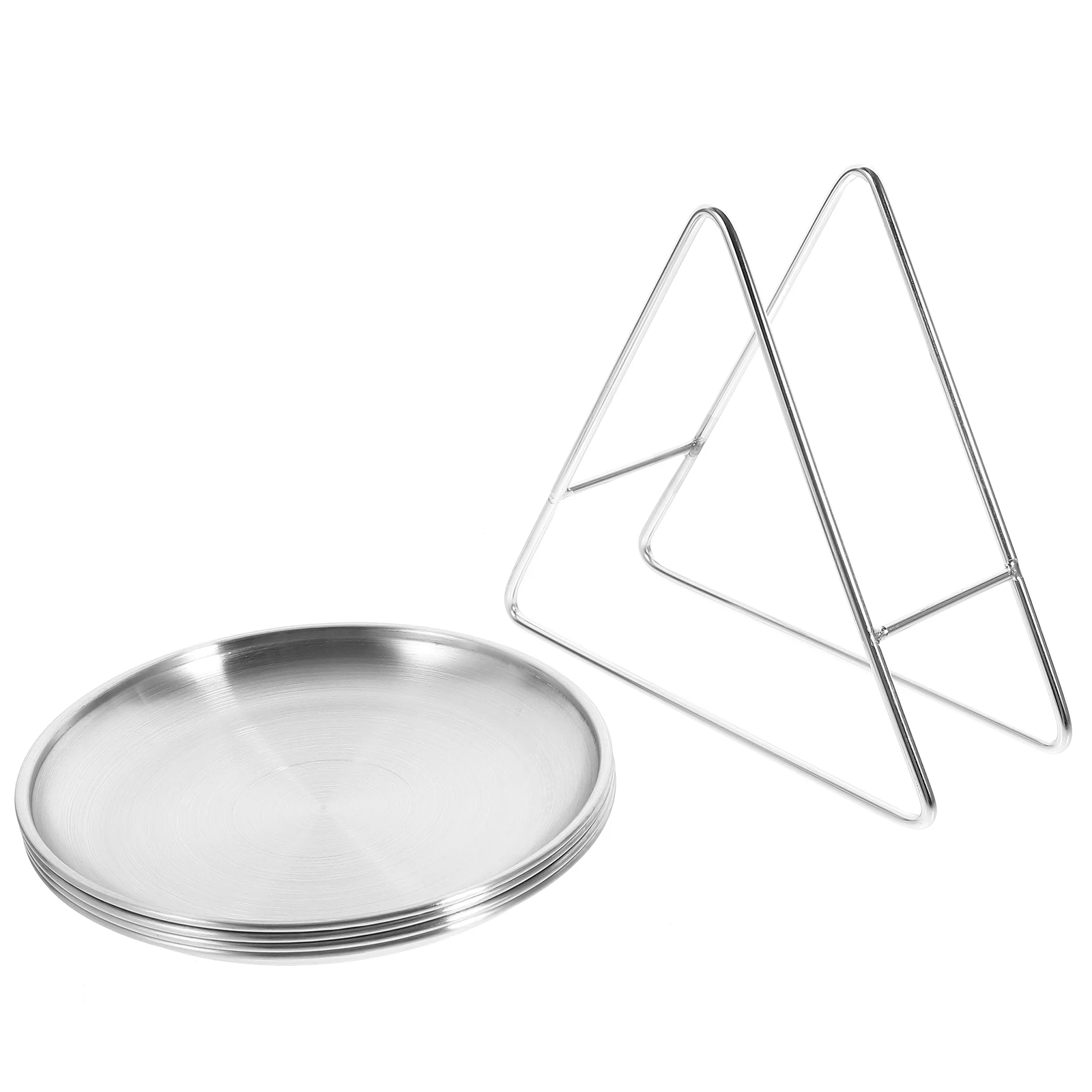 1 Set Stainless Steel Dinner Plate Set With Rack Bbq Serving Tray For Restaurant Home Kitchen Fruit Dessert Appetizer Plate 
1 Set Stainless Steel Dinner Plate Set With Rack Bbq Serving Tray For Restaurant Home Kitchen Fruit Dessert Appetizer Plate