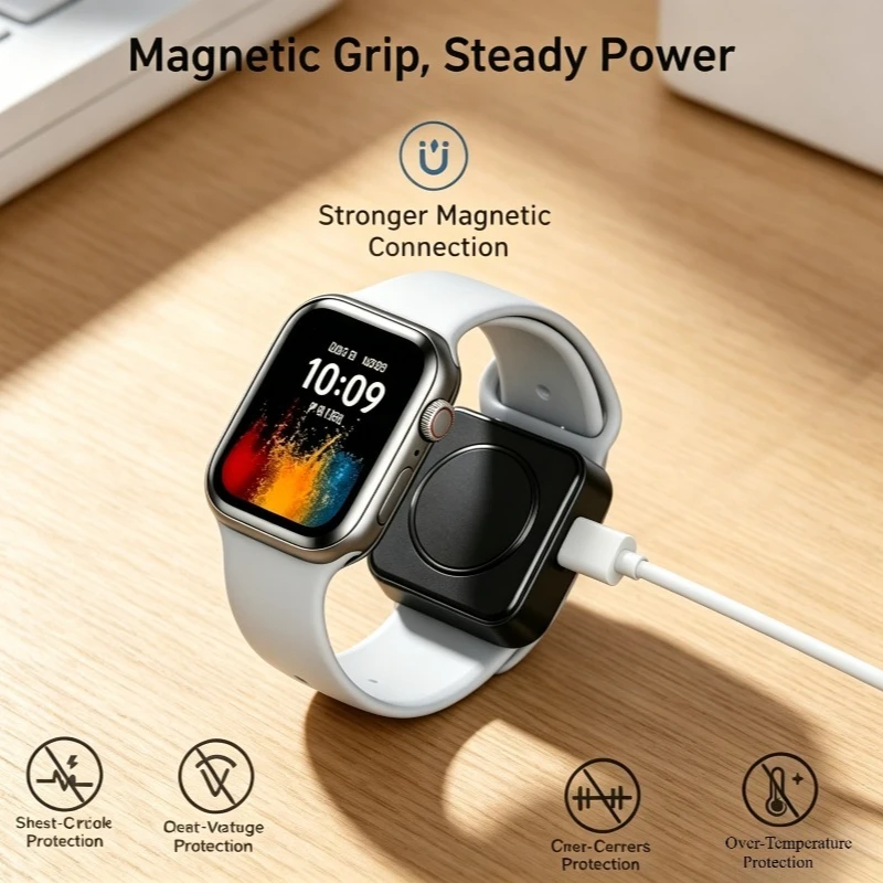 Magnetic Watch Charger Portable Fast Charging USB Magnetic Grip For Apple Watch Series All Models Travel Home Office Accessory
Magnetic Watch Charger Portable Fast Charging USB Magnetic Grip For Apple Watch Series All Models Travel Home Office Accessory
