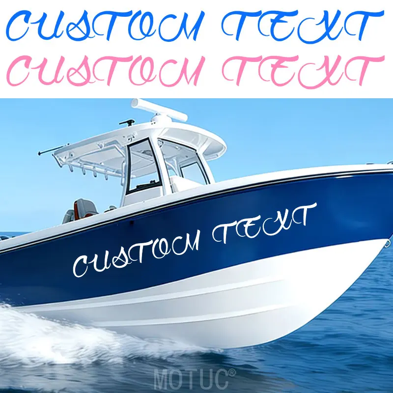 1PC Personalized Boat Decals Custom Text Sticker Waterproof Anti-UV Self Adhesive Marine Decor DIY Car Body Window Stickers
1PC Personalized Boat Decals Custom Text Sticker Waterproof Anti-UV Self Adhesive Marine Decor DIY Car Body Window Stickers