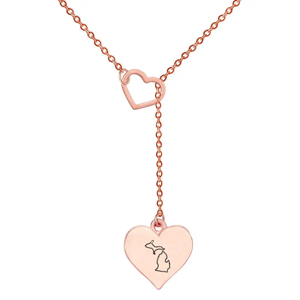 You're in My Heart America States Best Friend Long Distance Relationship Moving Gift Necklace (Michigan 2)
You're in My Heart America States Best Friend Long Distance Relationship Moving Gift Necklace (Michigan 2)