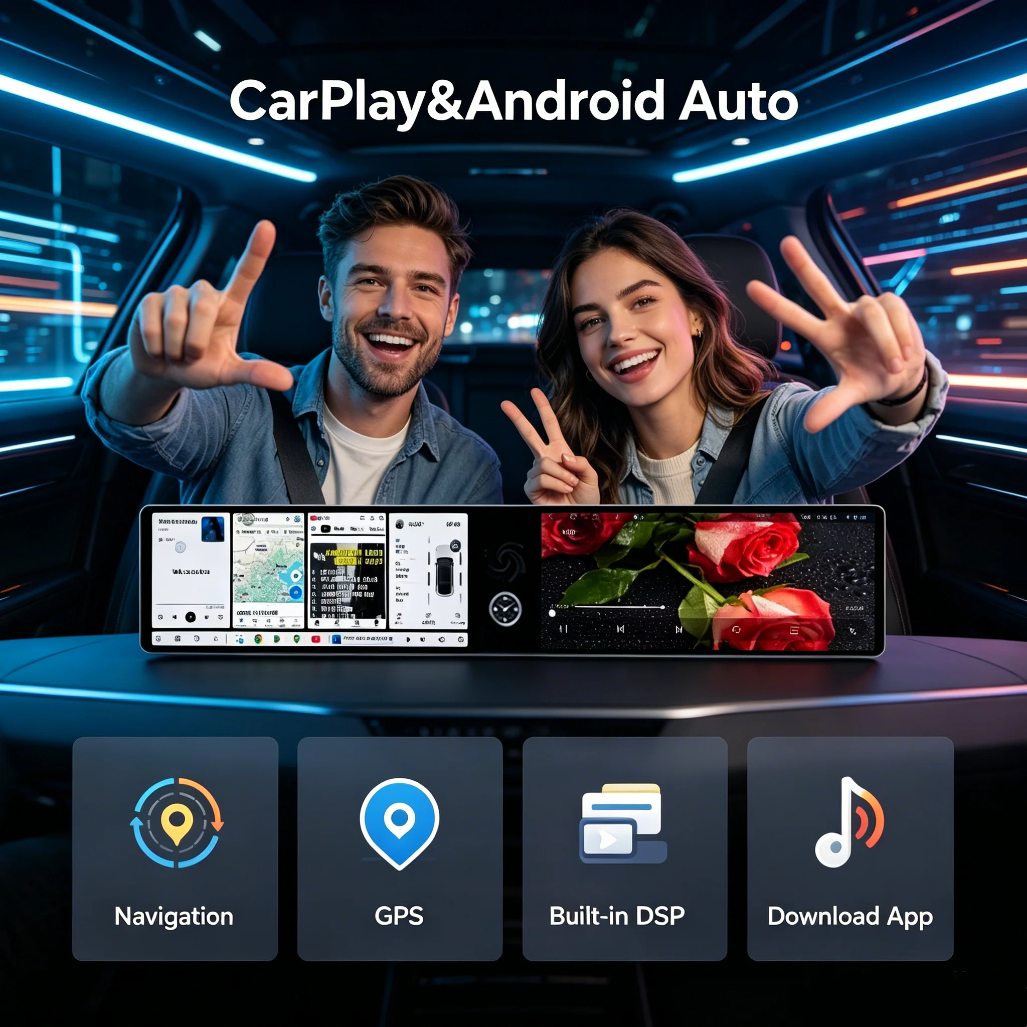24.6“ Dual Screen Android Carplay For Toyota RAV4 Wildlander 2020-2024 Stereo GPS Navigation Multimedia Player Media Car Radio
24.6“ Dual Screen Android Carplay For Toyota RAV4 Wildlander 2020-2024 Stereo GPS Navigation Multimedia Player Media Car Radio