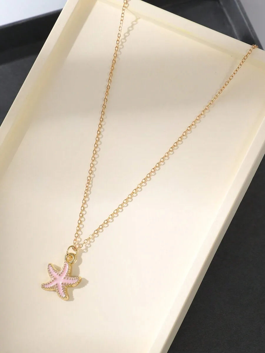 Bohemian Starfish Pendant Necklace For Everyday Wear
Bohemian Starfish Pendant Necklace For Everyday Wear