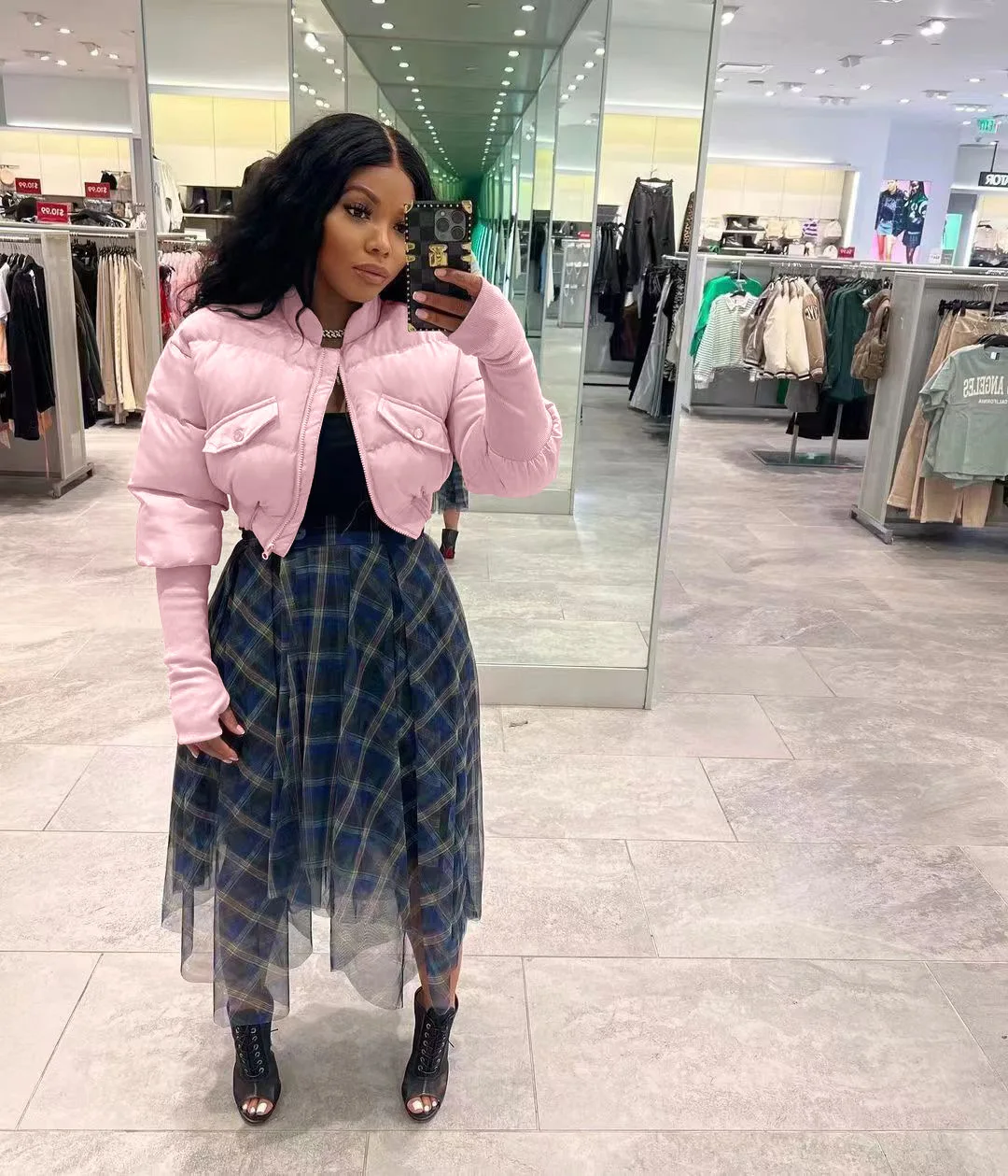 Fall Winter Warm Knit Rib Patchwork Jackets Fashion Stand Collar Zipper Long Sleeve Short Parkas Coat Jackets for Women 2022
Fall Winter Warm Knit Rib Patchwork Jackets Fashion Stand Collar Zipper Long Sleeve Short Parkas Coat Jackets for Women 2022