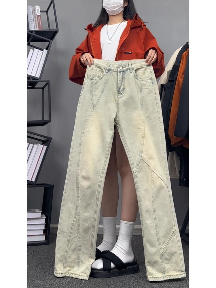 Мужские джинсы Waed Mud Yellow с поясом, прямые, в стиле рабочей одежды, американское ретро, с высокой талией, свободного кроя, зимние, модные
Мужские джинсы Waed Mud Yellow с поясом, прямые, в стиле рабочей одежды, американское ретро, с высокой талией, свободного кроя, зимние, модные