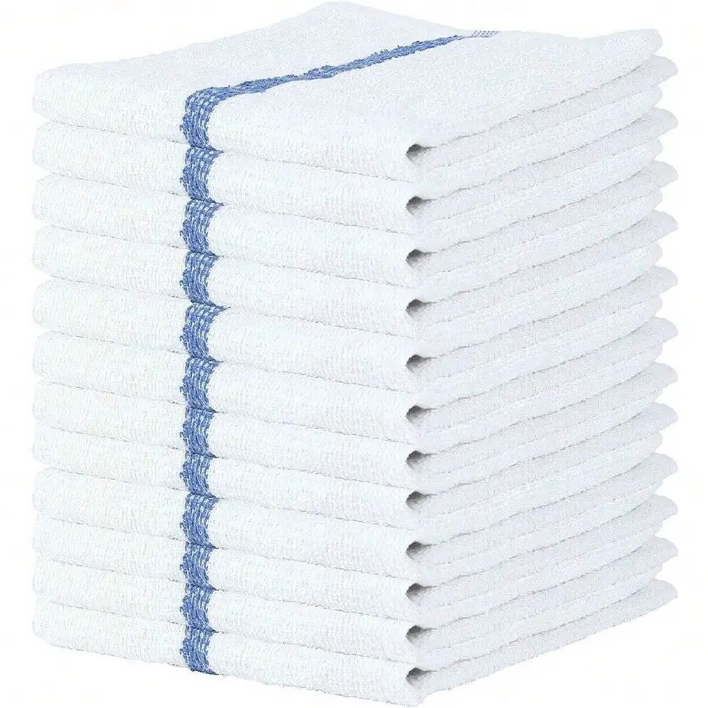 Bar Mop Towels Blue Cotton Cleaning Towel Restaurant 16x19* Pack of 24. 
Bar Mop Towels Blue Cotton Cleaning Towel Restaurant 16x19* Pack of 24.