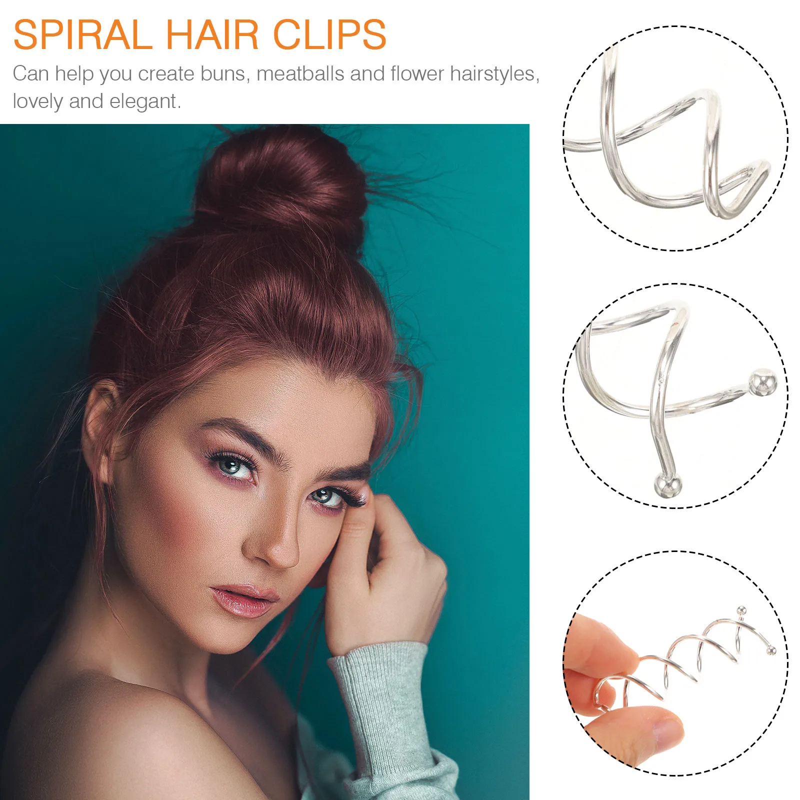 20pcs Spiral Hair Clips Flexible Strong Hold Wedding Braid Bun Accessories For Women Silver Hairstyling Fast Easy Bride
20pcs Spiral Hair Clips Flexible Strong Hold Wedding Braid Bun Accessories For Women Silver Hairstyling Fast Easy Bride