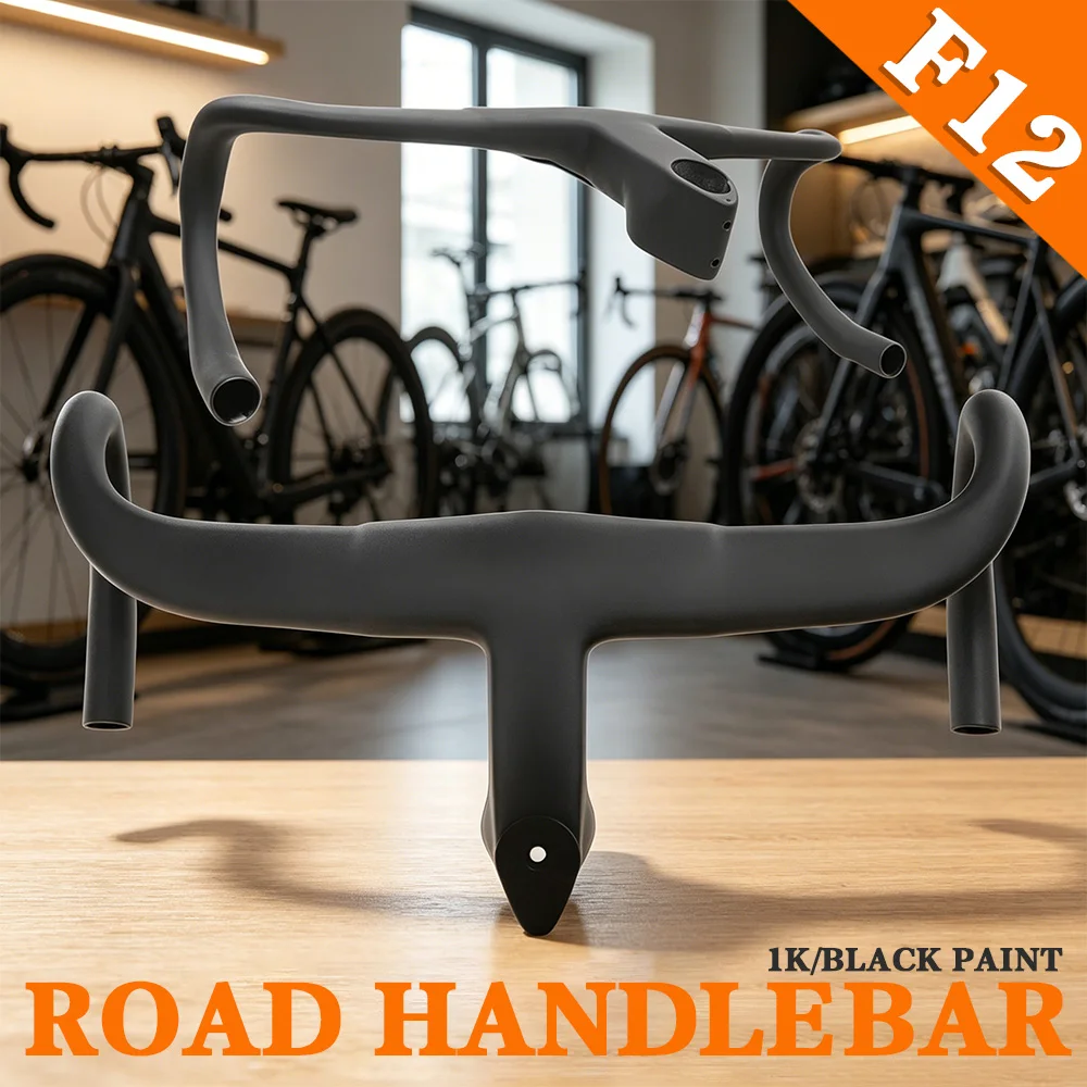 F12 Bicycle Drop Full carbon fiber Handlebar 380-440mm 28.6mm Compact Ergonomic Bend Road Cycling Handlebar Kit (90/100/110mm)
F12 Bicycle Drop Full carbon fiber Handlebar 380-440mm 28.6mm Compact Ergonomic Bend Road Cycling Handlebar Kit (90/100/110mm)