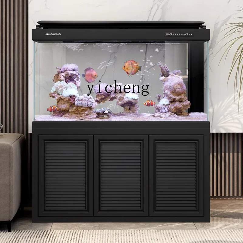 XL ultra-white glass fish tank living room large floor-to-ceiling household entrance ecological tank bottom filter goldfish tank
XL ultra-white glass fish tank living room large floor-to-ceiling household entrance ecological tank bottom filter goldfish tank