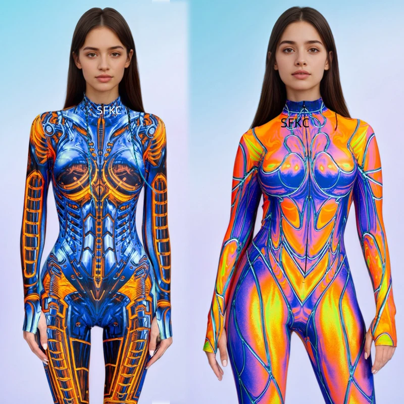 Color Rendering Jumpsuit Women 3D Print Retro Gothic Punk Mechanical Armor Cosplay Costume Party Festival Performance Bodysuits
Color Rendering Jumpsuit Women 3D Print Retro Gothic Punk Mechanical Armor Cosplay Costume Party Festival Performance Bodysuits