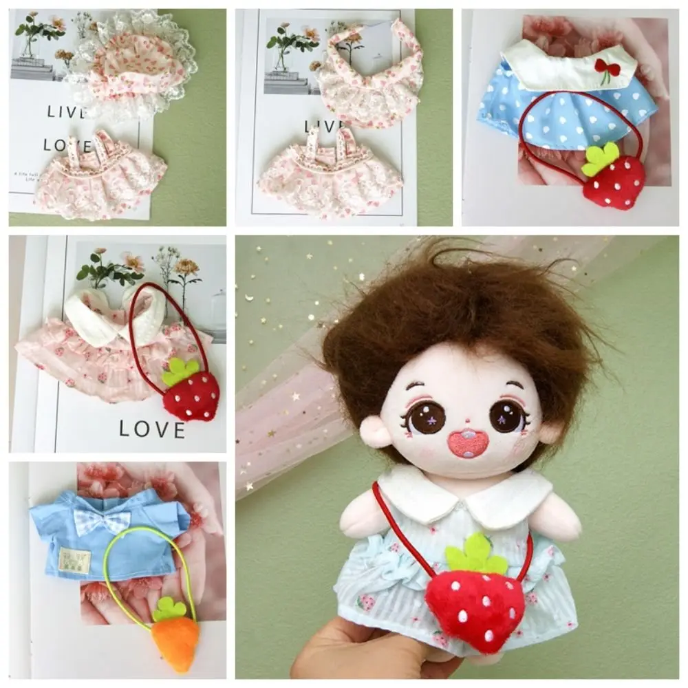 Slip Dress 20cm Cotton Doll Dress Strawberry Shoulder Strap Skirt Cotton Doll Clothes Flower Mimi Plush Toy Clothes
Slip Dress 20cm Cotton Doll Dress Strawberry Shoulder Strap Skirt Cotton Doll Clothes Flower Mimi Plush Toy Clothes