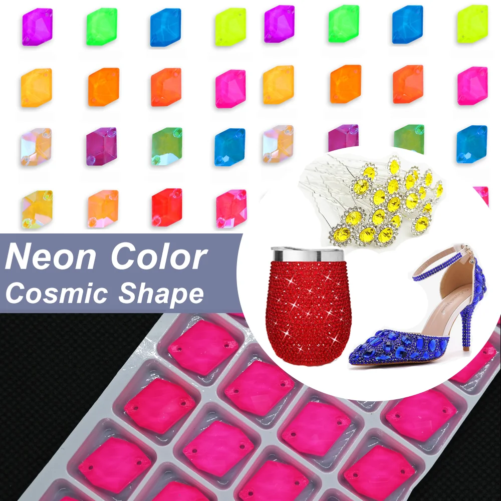 Neon Fluorescent Cosmic Sew on Rhinestone Cosmic Sewing Diamond Glass Diamond Flatback DIY Accessories Wedding
Neon Fluorescent Cosmic Sew on Rhinestone Cosmic Sewing Diamond Glass Diamond Flatback DIY Accessories Wedding
