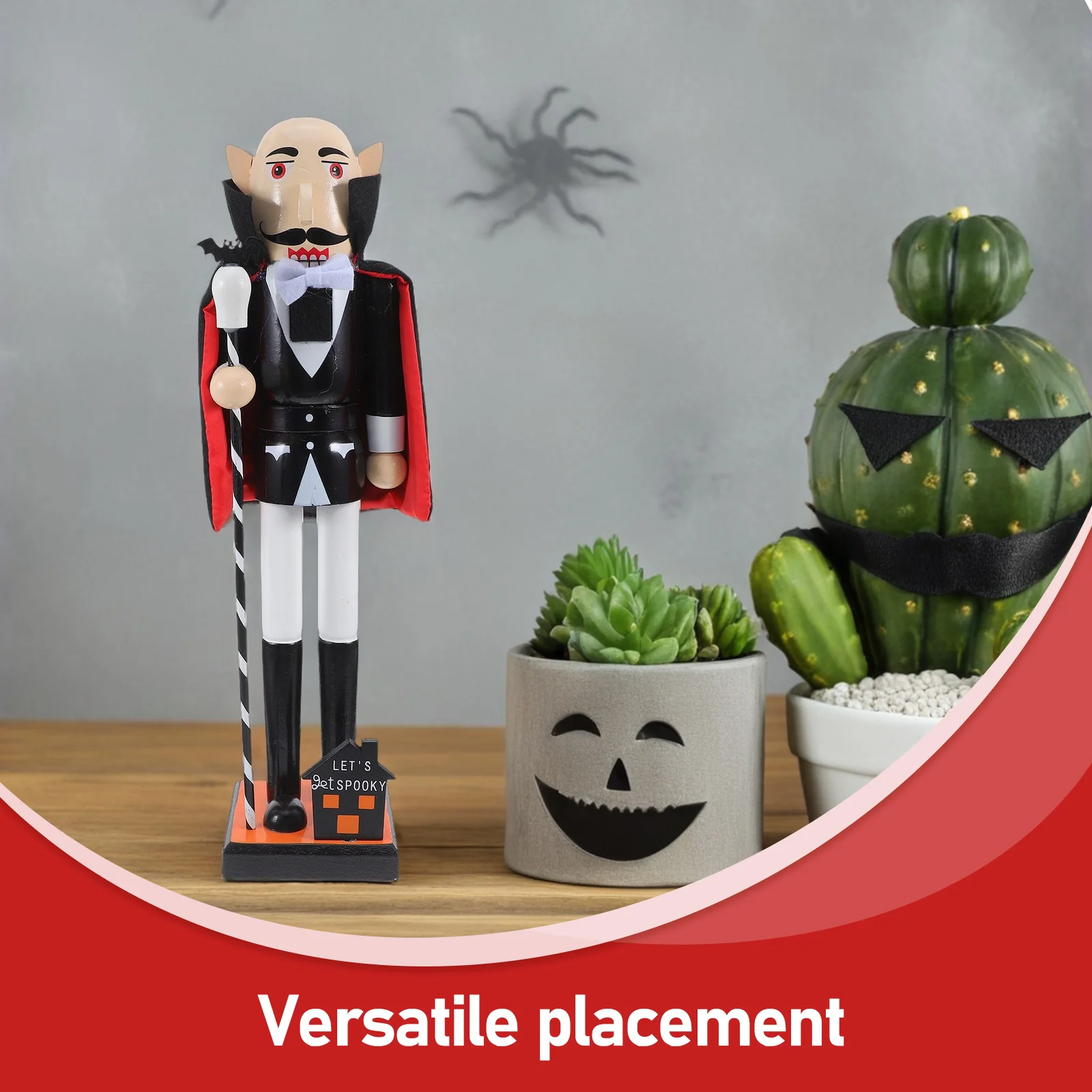 Nutcracker Ornament Wooden Soldier Figure Halloween Doll Statue Spooky Holiday Figurine For Christmas Home Holiday Decorations
Nutcracker Ornament Wooden Soldier Figure Halloween Doll Statue Spooky Holiday Figurine For Christmas Home Holiday Decorations