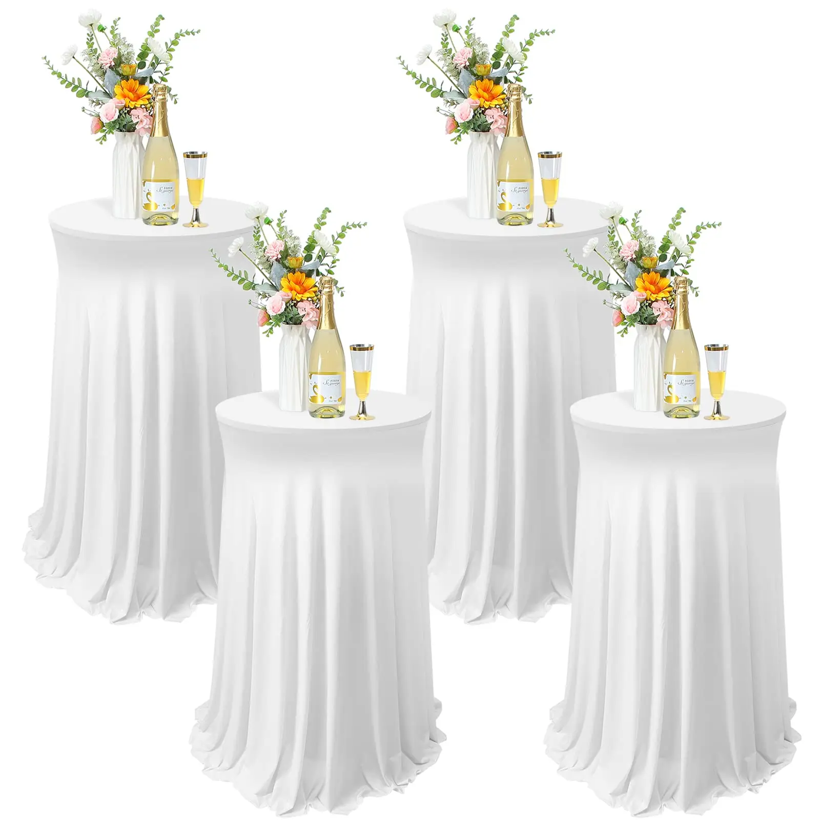 1PCS Stretch Table Skirt White Table Cover Hotel Conference Cocktail Table Bar Round Solid ColourCross Border Banquet Decor
1PCS Stretch Table Skirt White Table Cover Hotel Conference Cocktail Table Bar Round Solid ColourCross Border Banquet Decor