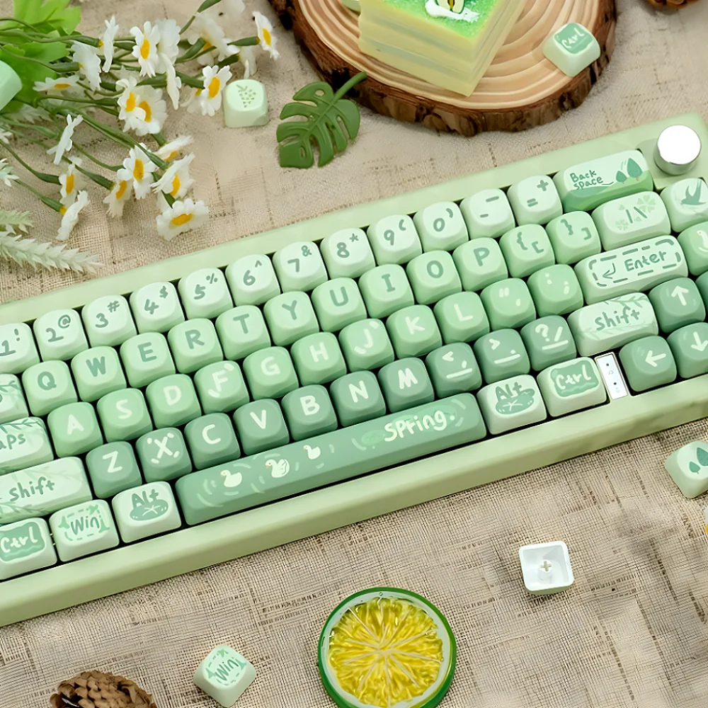 Green Spring Outing Milk Earth-sized PBT, Keyboard 133 Keys Suitable for Mechanical 61/64 Game Keyboard / 68/75/84/87/96/980/100
Green Spring Outing Milk Earth-sized PBT, Keyboard 133 Keys Suitable for Mechanical 61/64 Game Keyboard / 68/75/84/87/96/980/100