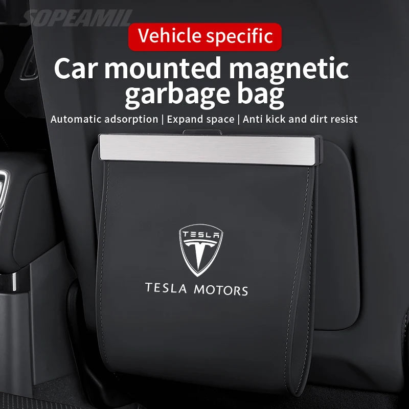 For Tesla Model 3 Model Y Model S Model X Car Garbage Bag Led Light Magnetic Seat back Hanging Storage Bag Trash can Accessories
For Tesla Model 3 Model Y Model S Model X Car Garbage Bag Led Light Magnetic Seat back Hanging Storage Bag Trash can Accessories