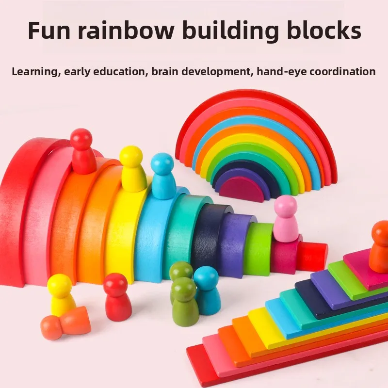 Rainbow Arch Brie Wooden Building Blos Early Eon Toy for Children Staing Toy People Eonal Playset
Rainbow Arch Brie Wooden Building Blos Early Eon Toy for Children Staing Toy People Eonal Playset