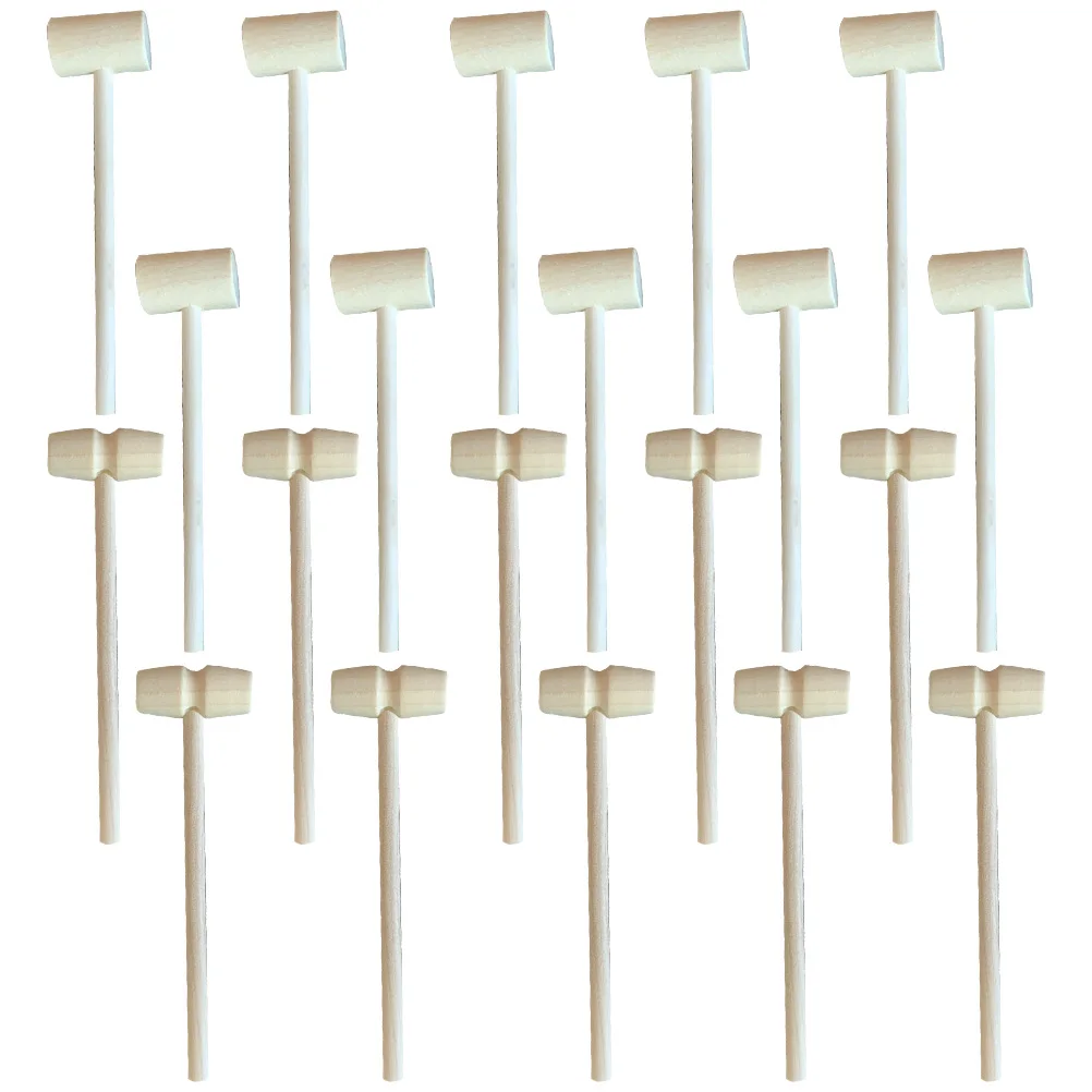 20 Pcs Small Wooden Hammer Toys Handmade Materials Children DIY Mallets Safe Odorless Easy Clean Mini Size Lightweight
20 Pcs Small Wooden Hammer Toys Handmade Materials Children DIY Mallets Safe Odorless Easy Clean Mini Size Lightweight