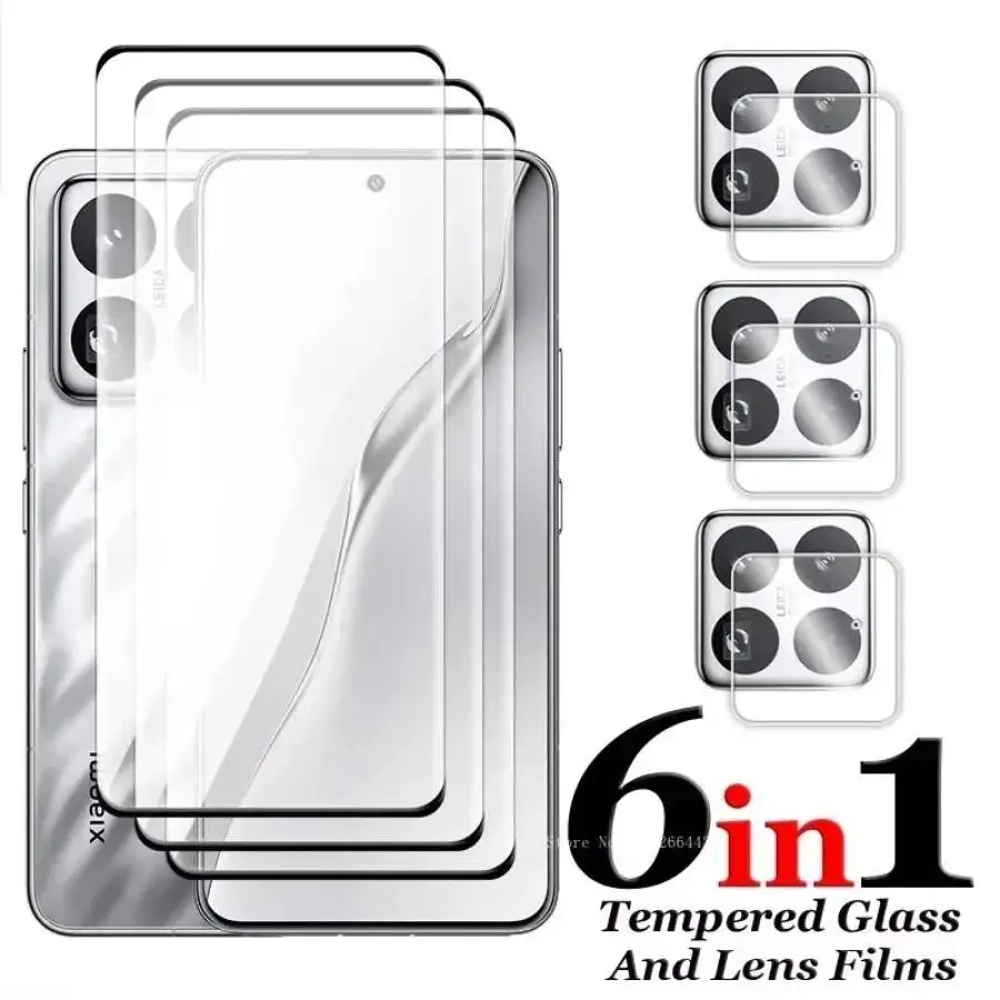 6In1 Tempered Glass Pro Full Cover 3D Curved Screen Protector For Xiaomi 15 14 Ultra 13 Camera Lens Film
6In1 Tempered Glass Pro Full Cover 3D Curved Screen Protector For Xiaomi 15 14 Ultra 13 Camera Lens Film